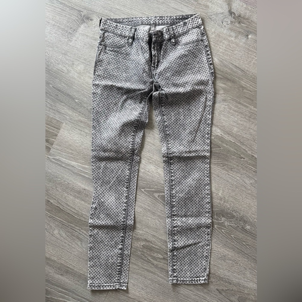 Gray Polka Dot Women's Jeans